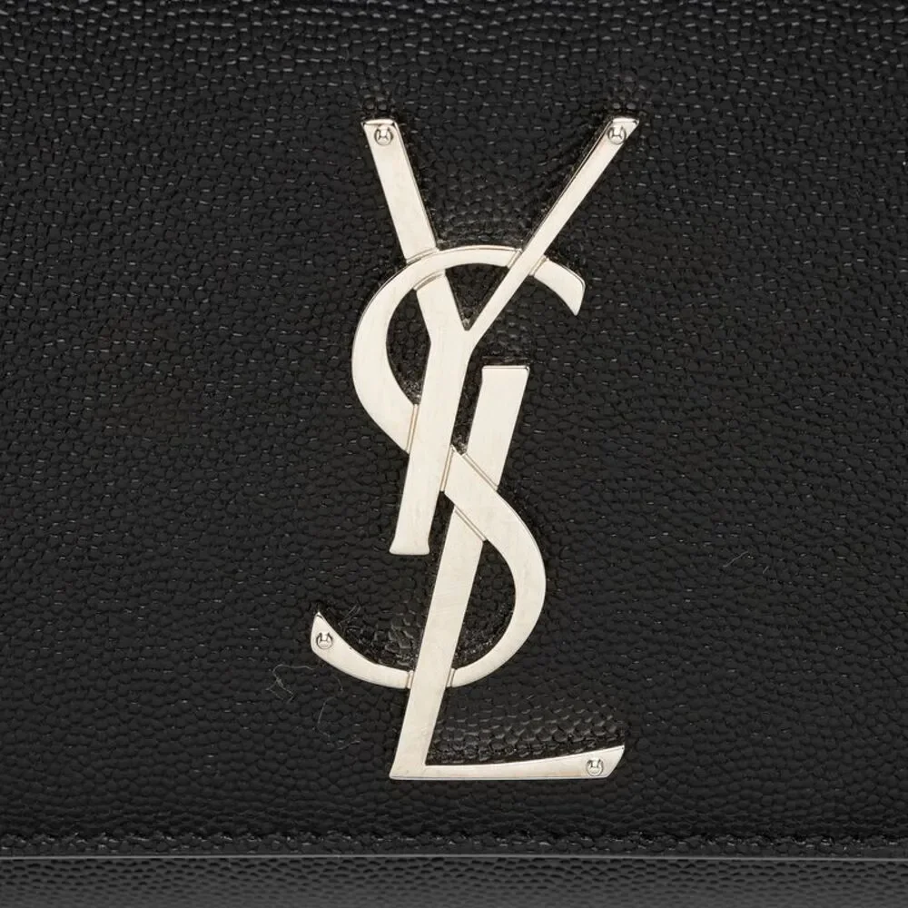 Saint Laurent Grain de Poudre Monogram Kate Small Shoulder Bag - Picture 10 of 11
